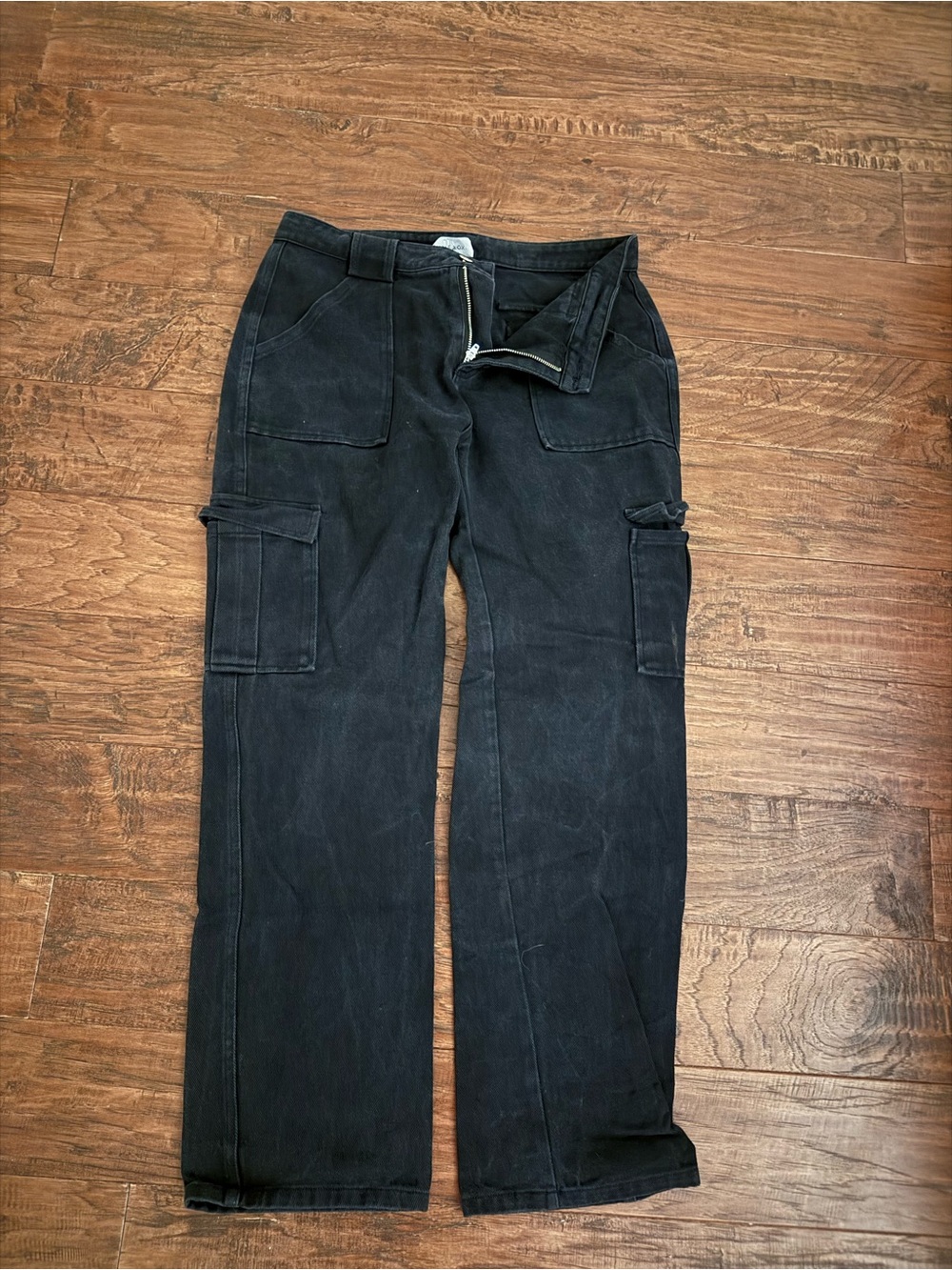 White Fox Boutique Black Cargo Pants with Utility Pockets